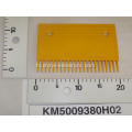 KM5009380H02 कोन एस्केलेटर के लिए पीले प्लास्टिक कंघी प्लेट